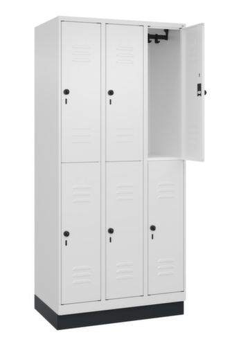 C+P Doppelstöckiger Spind Classic Plus, Abteilbreite 300 mm