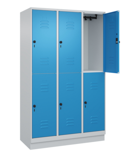 C+P Doppelstöckiger Spind Classic Plus, Abteilbreite 400 mm