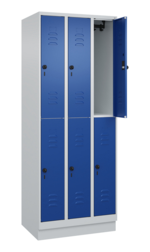 C+P Doppelstöckiger Spind Classic Plus, Abteilbreite 250 mm