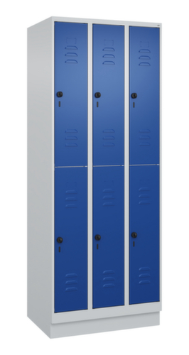 C+P Doppelstöckiger Spind Classic Plus, Abteilbreite 250 mm