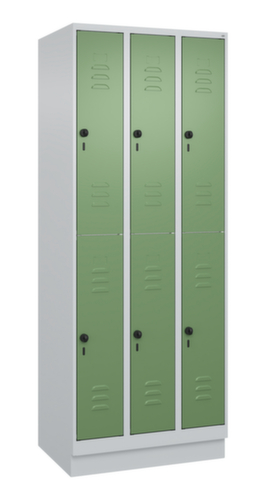 C+P Doppelstöckiger Spind Classic Plus, Abteilbreite 250 mm