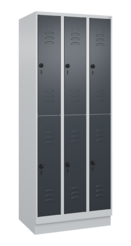 C+P Doppelstöckiger Spind Classic Plus, Abteilbreite 250 mm