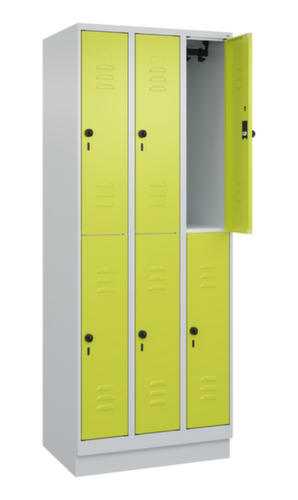 C+P Doppelstöckiger Spind Classic Plus, Abteilbreite 250 mm