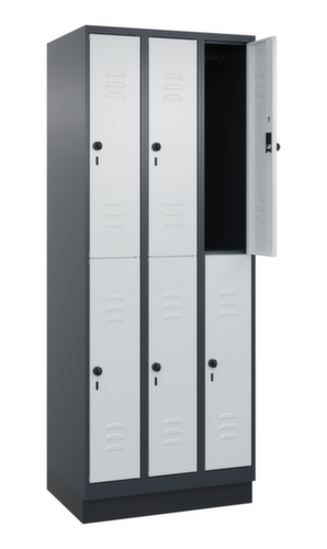 C+P Doppelstöckiger Spind Classic Plus, Abteilbreite 250 mm