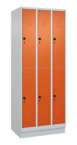 C+P Doppelstöckiger Spind Classic Plus, Abteilbreite 250 mm