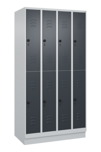 C+P Doppelstöckiger Spind Classic Plus, Abteilbreite 250 mm