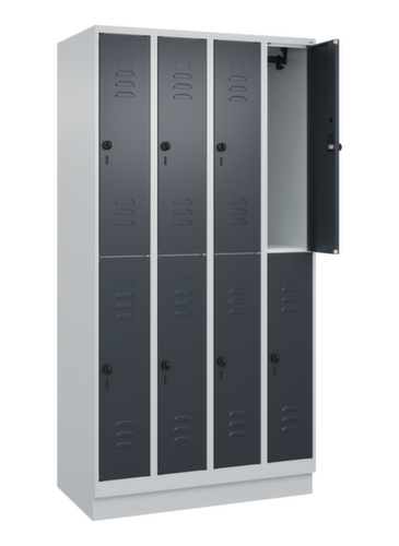 C+P Doppelstöckiger Spind Classic Plus, Abteilbreite 250 mm