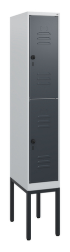 C+P Doppelstöckiger Spind Classic Plus, Abteilbreite 300 mm