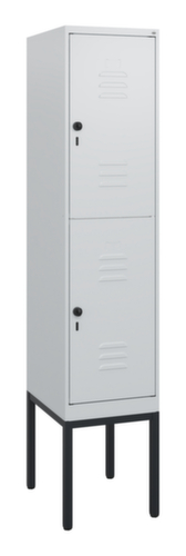 C+P Doppelstöckiger Spind Classic Plus, Abteilbreite 400 mm