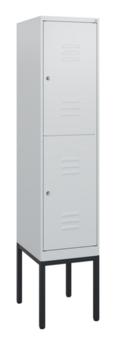 C+P Doppelstöckiger Spind Classic Plus, Abteilbreite 400 mm