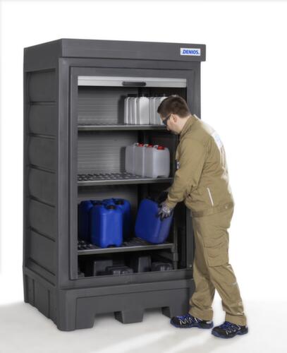 Denios Gefahrstoff-Depot PolySafe, Höhe x Breite x Tiefe 2060 x 1140 x 1050 mm