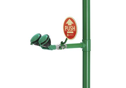 Körper- und Augendusche mit 2 fixen Brauseköpfen