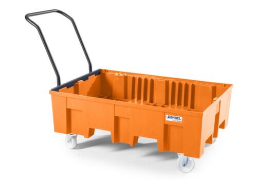 Fahrbare PE-Auffangwanne base-line, für 2 x 200-Liter-Fass