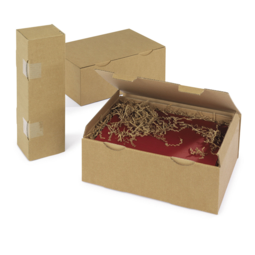 Wellpapp-Faltkarton 1-wellig, 1-wellig, 100 x 100 x 100 mm