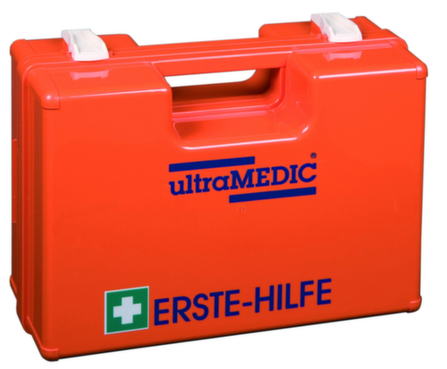ultraMEDIC Erste-Hilfe-Koffer Basic mit Wandhalterung, Füllung nach DIN 13157