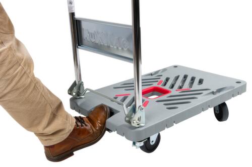 RuXXac Schiebebügelwagen Dandy mit Kunststoffladefläche, Traglast 180 kg, Ladefläche 740 x 465 mm