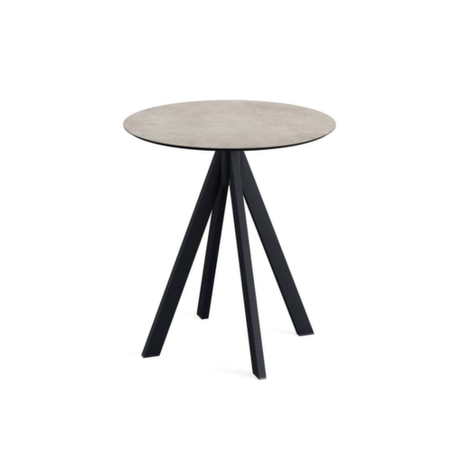 VEBA Bistrotisch Essentials Infinity, Ø 700 mm, Platte Moonstone