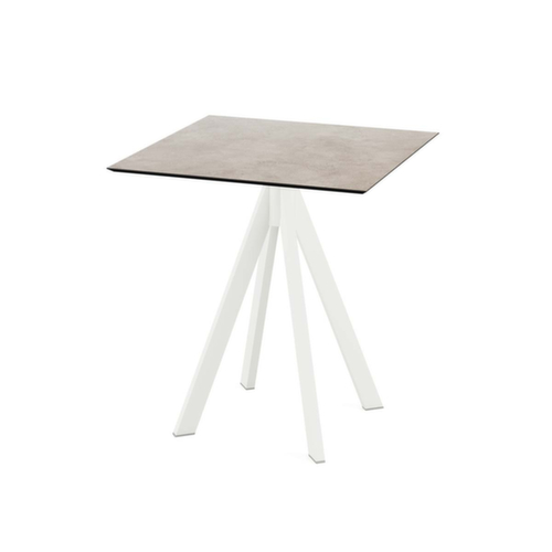 VEBA Bistrotisch Essentials Infinity, Breite x Tiefe 700 x 700 mm, Platte Moonstone
