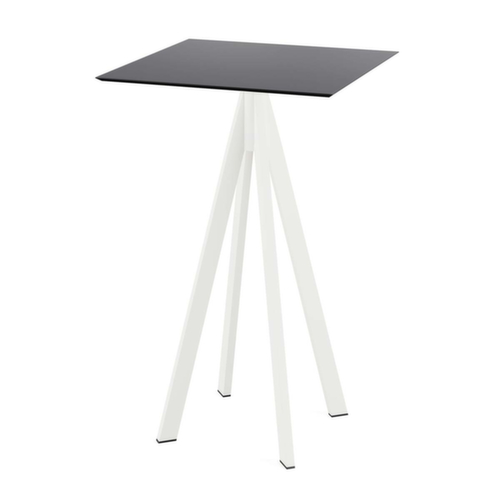 VEBA Stehtisch Essentials Infinity, Breite x Tiefe 700 x 700 mm, Platte schwarz