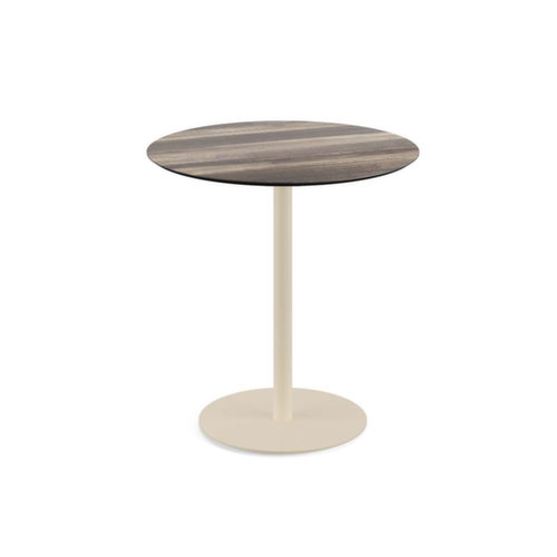 VEBA Bistrotisch Essentials Urban, Ø 700 mm, Platte Tropical Wood