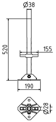 Schake Füße für Aufstellvorrichtung
