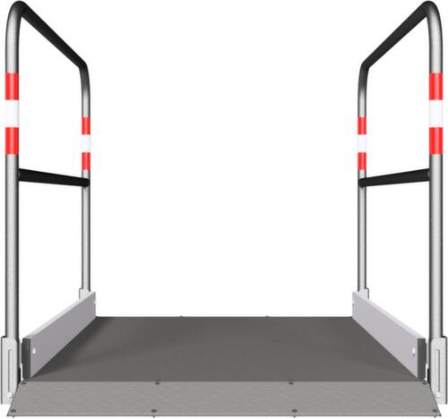 Schake Grabenbrücke mit Trittfläche aus Aluminium, Länge x Breite 1700 x 1000 mm