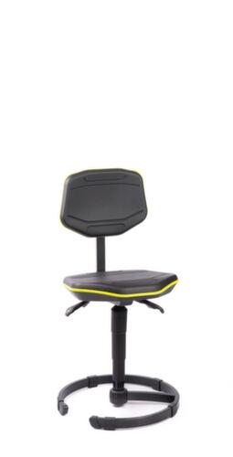 meychair Arbeitsdrehstuhl PRO+ W30 mit Keder, Sitz PU-Schaum schwarz, mit Bodenring