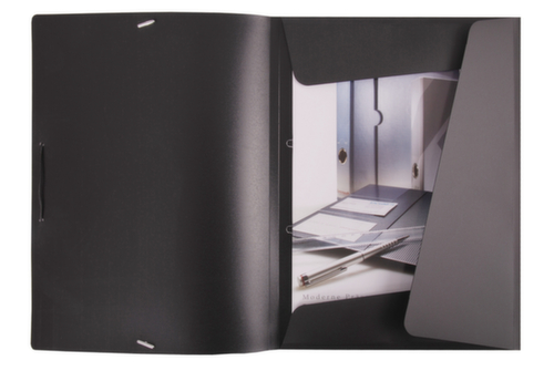 EICHNER Eckspannmappe mit Gummiverschluss, schwarz