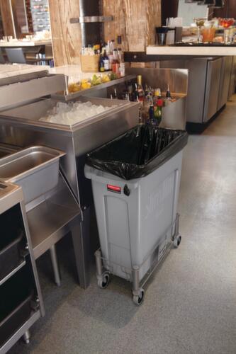 Rubbermaid Wertstoffsammler Slim Jim® mit Lüftungskanälen, 60 l, schwarz