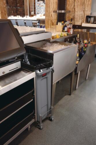 Rubbermaid Wertstoffsammler Slim Jim® mit Lüftungskanälen, 60 l, schwarz