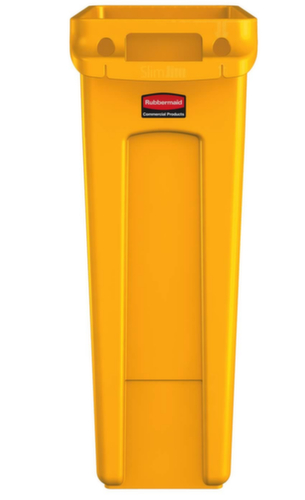 Rubbermaid Wertstoffsammler Slim Jim® mit Lüftungskanälen, 87 l, gelb