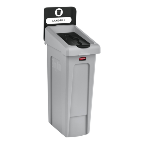 Rubbermaid Deckel Slim Jim® für Recycling-Station, schwarz