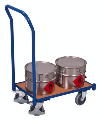 VARIOfit Schiebebügelwagen für Euronormbehälter, Traglast 250 kg, Ladefläche 610 x 415 mm