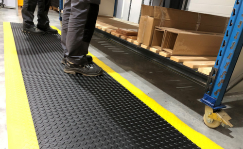 Schwer entflammbare Anti-Ermüdungsmatte DUPLEX PRO, Länge x Breite 1000 x 900 mm