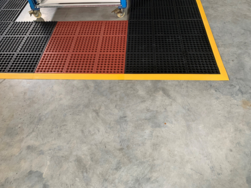 Arbeitsplatz-Bodenbelag TEC Rub, Fliese, Länge x Breite 910 x 910 mm