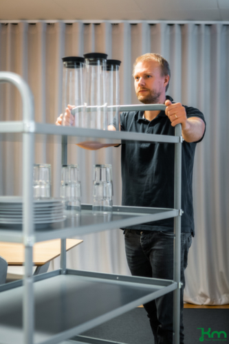 Kongamek Etagenwagen ZERO, Traglast 250 kg, 5 Etagen