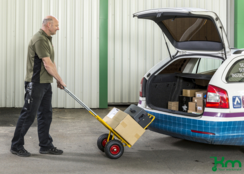 Kongamek Sackkarre mit pannensicheren Rädern, Traglast 150 kg, Vollgummi-Bereifung