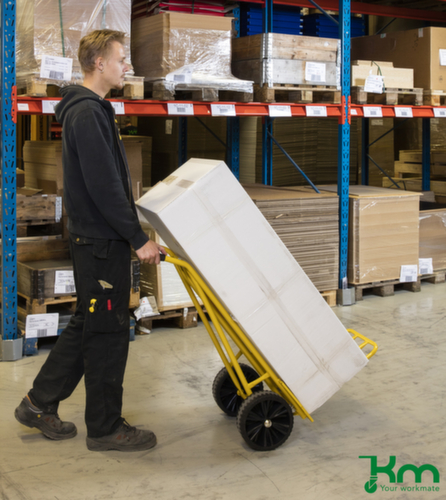 Kongamek Sackkarre mit Klappschaufel, Traglast 250 kg, Vollgummi-Bereifung