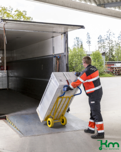 Kongamek Sackkarre mit Klappschaufel, Traglast 250 kg, Luft-Bereifung
