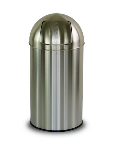 UDOBÄR Edelstahl-Abfallbehälter, 50 l, silber