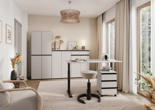 Höhenverstellbarer Schreibtisch GW-BEDANO 9916 mit C-Fußgestell