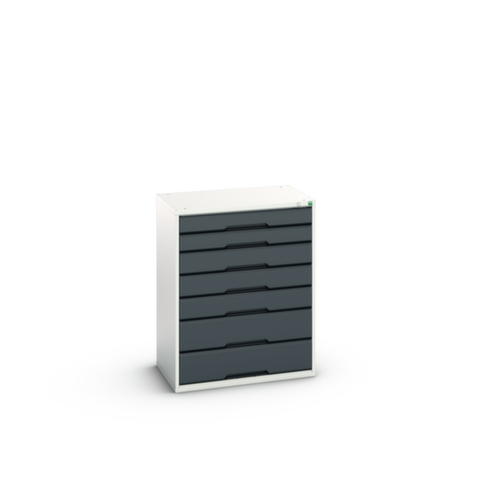 bott Schubladenschrank verso, 7 Schublade(n), RAL7035 Lichtgrau/RAL7016 Anthrazitgrau