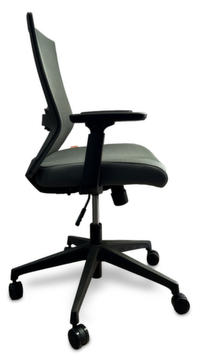 UDOBÄR Bürodrehstuhl Iron mit Synchronmechanik, Netzrückenlehne mit Rückenträger, grau