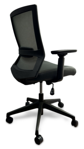 UDOBÄR Bürodrehstuhl Iron mit Synchronmechanik, Netzrückenlehne mit Rückenträger, grau