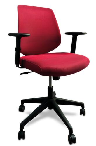 UDOBĂR BĂŒrodrehstuhl Shield mit Kippmechanik, NetzrĂŒckenlehne mit RĂŒckentrĂ€ger, rot