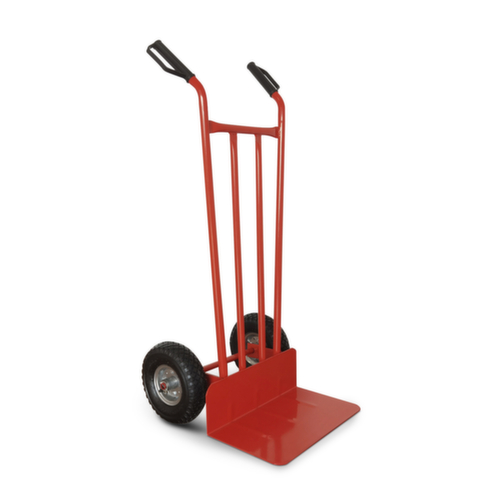 Rote Sackkarre mit feststehender Schaufel 200 kg