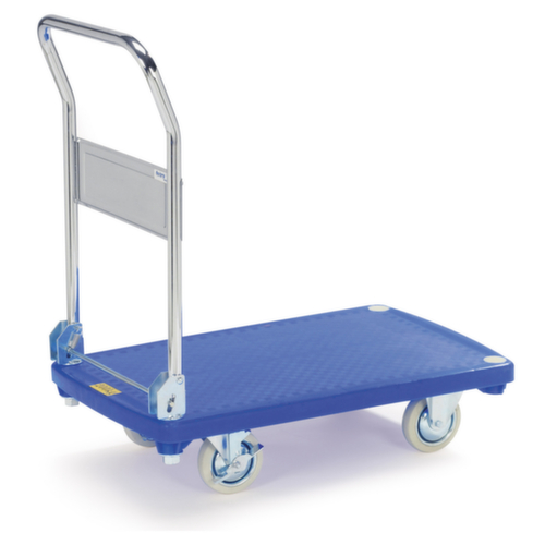 Transportwagen mit Kunststoff-Plattform 815 x 540 x 890 mm
