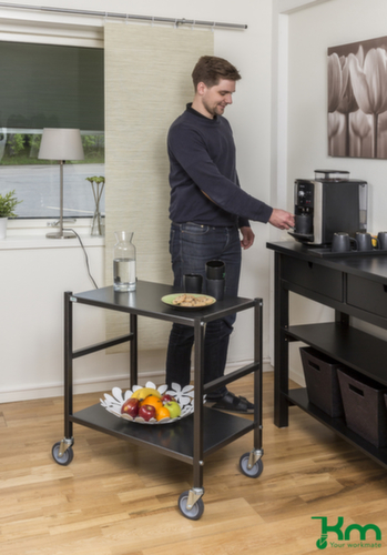 Kongamek Tischwagen 625x414 mm, Traglast 150 kg, 2 Etagen