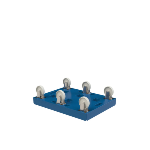 Transportroller FAVORIT XL mit Kunststoffladefläche, Traglast 500 kg, Polyamid-Bereifung