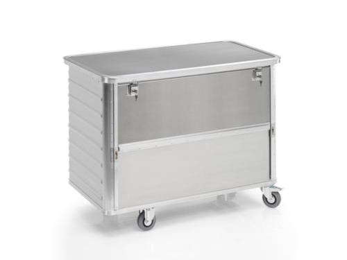 Gmöhling Alu-Kastenwagen mit Eingriffsöffnung, Inhalt 650 l